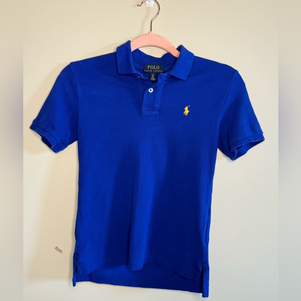 Ralph Lauren Boys Royal Blue Cotton Polo
